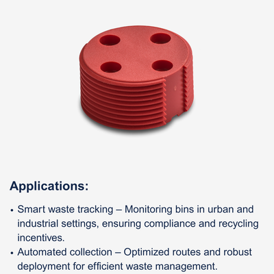 BINTAG 30 MM LF HDX 134.2KHZ [EN14803] – RED